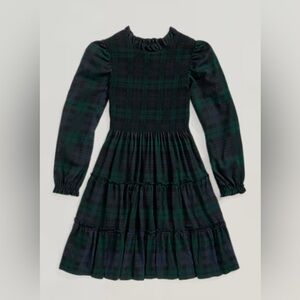 Polo by Ralph Lauren Green and Black Plaid Dress Girls Size M (8-10)